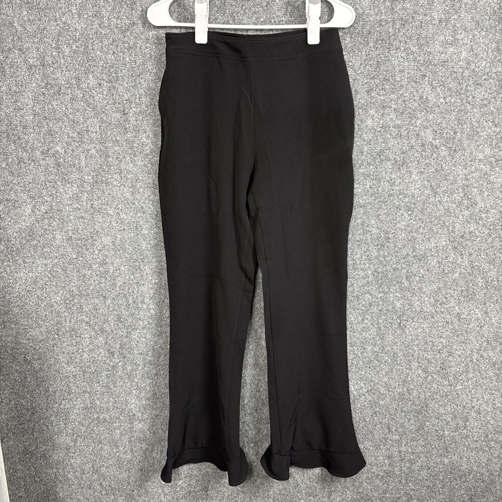 Bardot Pants Womens Size 6 Black  ruffle Cropped Dress Business Date Party